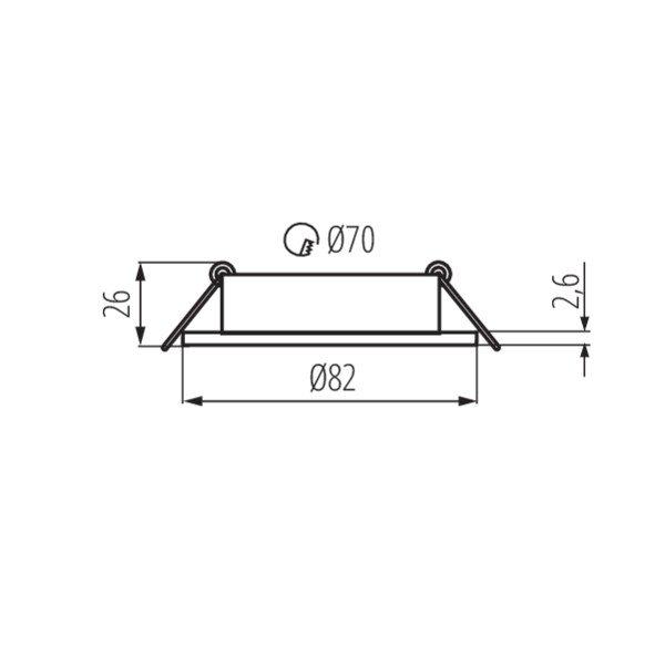 Точечный светильник Kanlux Dalla CT-DTO50-B 22432