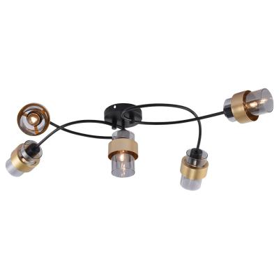 Потолочная люстра Escada Hurricane 1139/5P Black/Gold