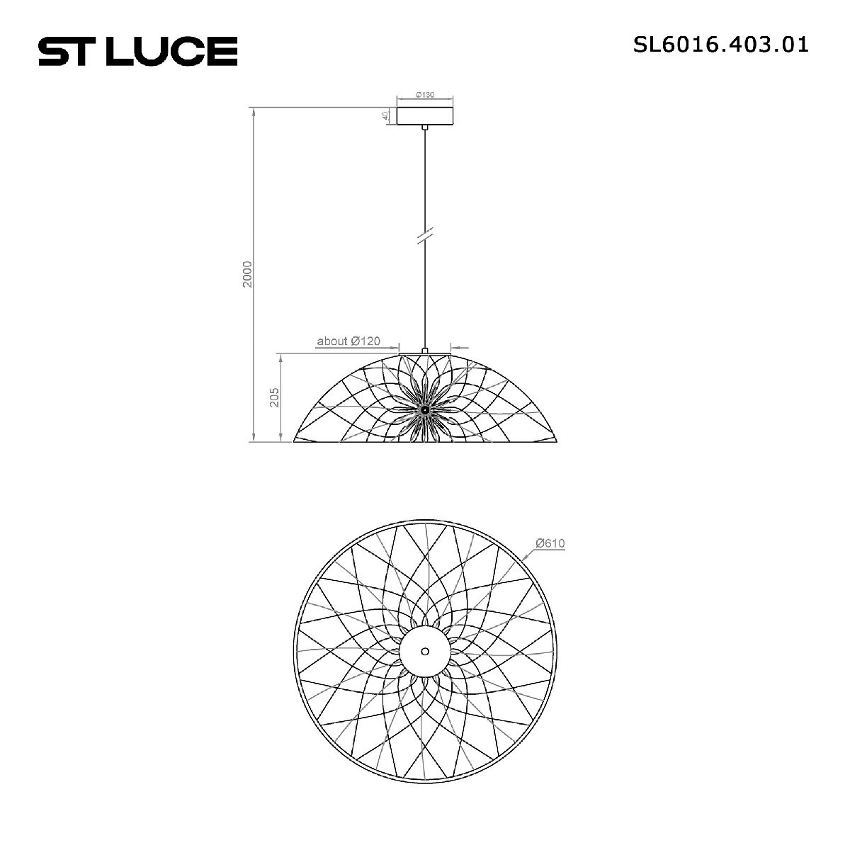 Подвесной светильник ST Luce Bound SL6016.403.01