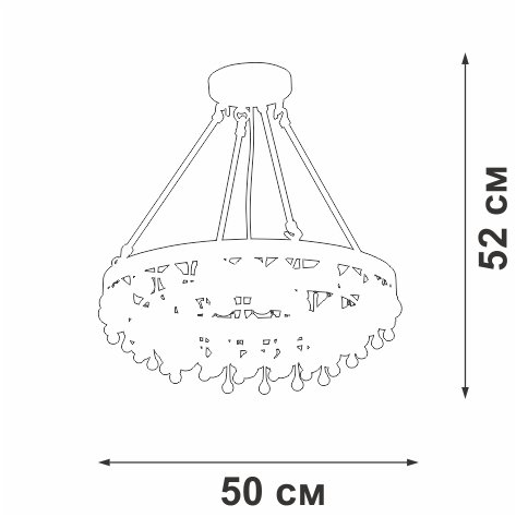 Подвесная люстра Vitaluce V5352-8/4S
