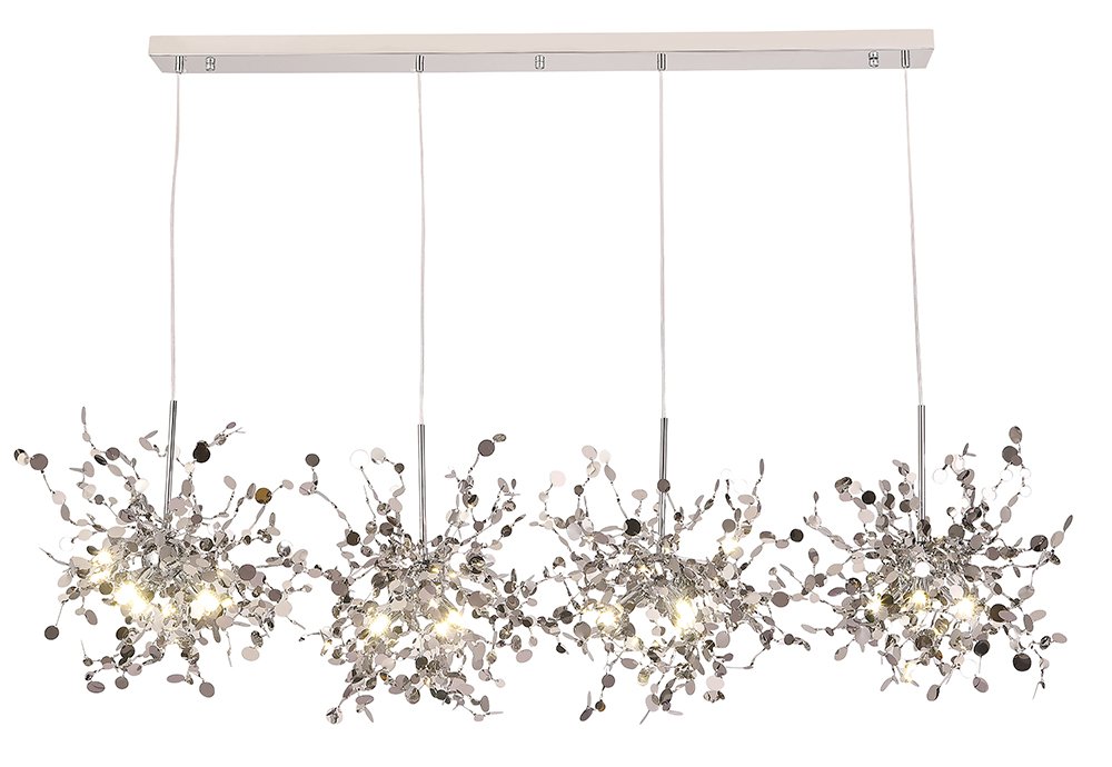 Подвесная люстра Crystal Lux GARDEN SP3х4 L1600 CHROME