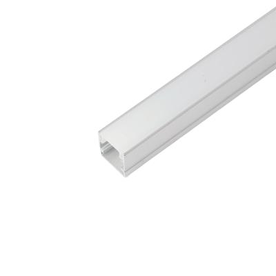 Профиль алюминиевый накладной, 10х10мм, серебро Feron CAB243 52151