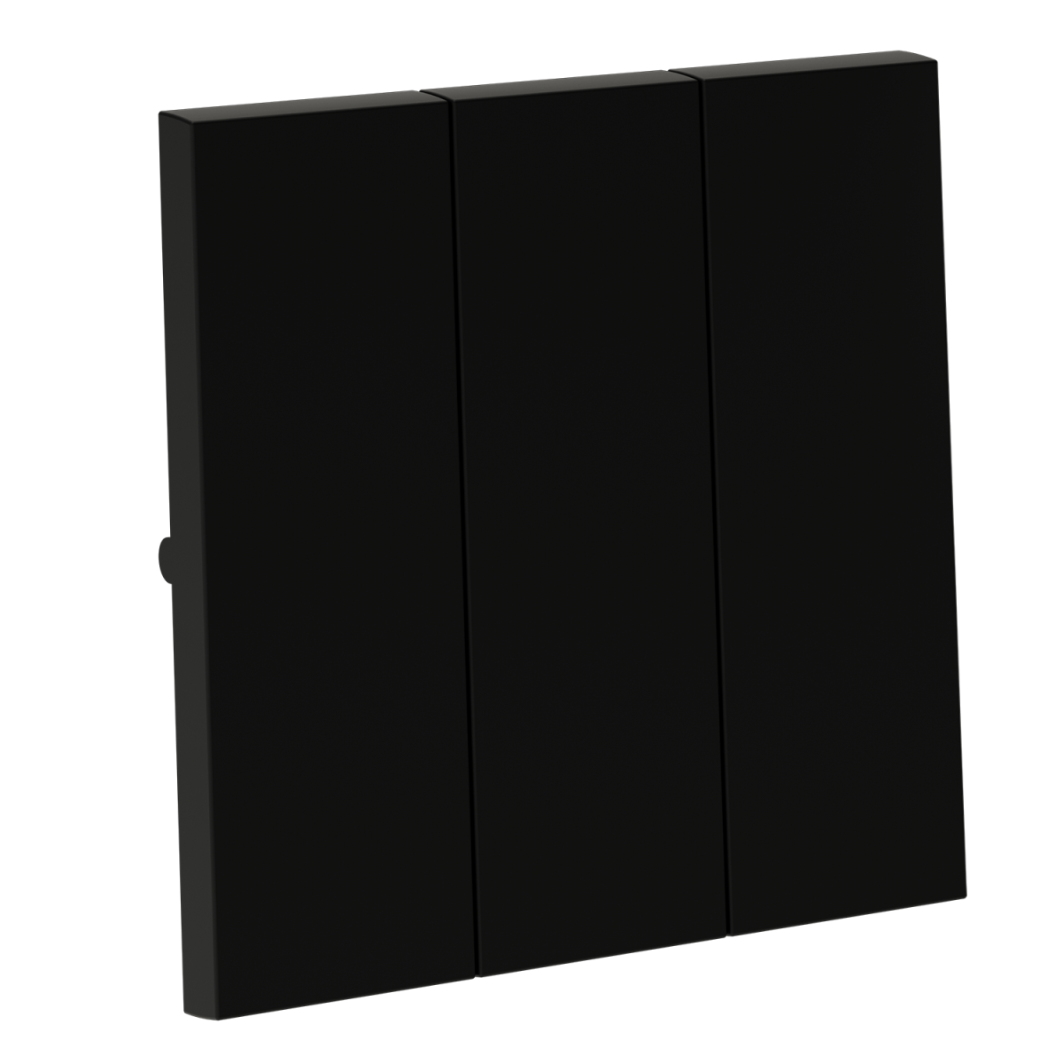 Клавиши для выключателя/переключателя трехклавишного Voltum S70 (черный матовый) VLS000508