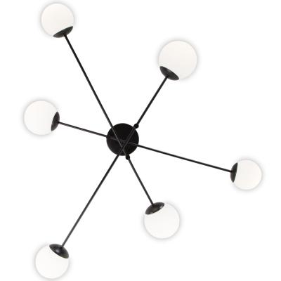 Потолочная люстра Eurosvet Netz 30181/6 черный Smart a062214