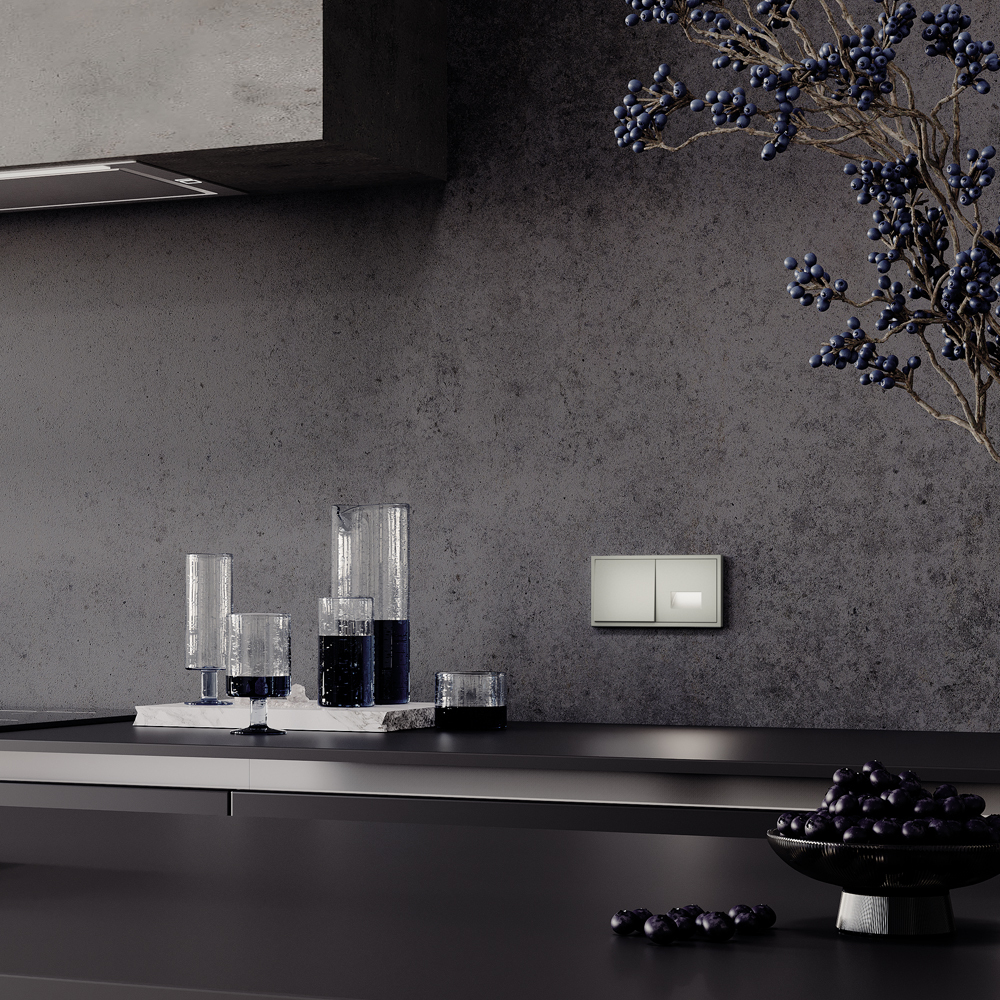 Выключатель с самовозвратом одноклавишный Voltum S70 VLS010604