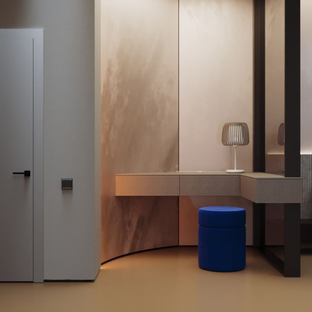 Выключатель встраиваемый Voltum S70 карточный 16А, (черный матовый) VLS010708