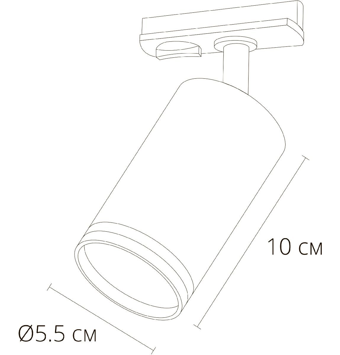 Трековый однофазный светильник Arte Lamp Imai A2364PL-1BK