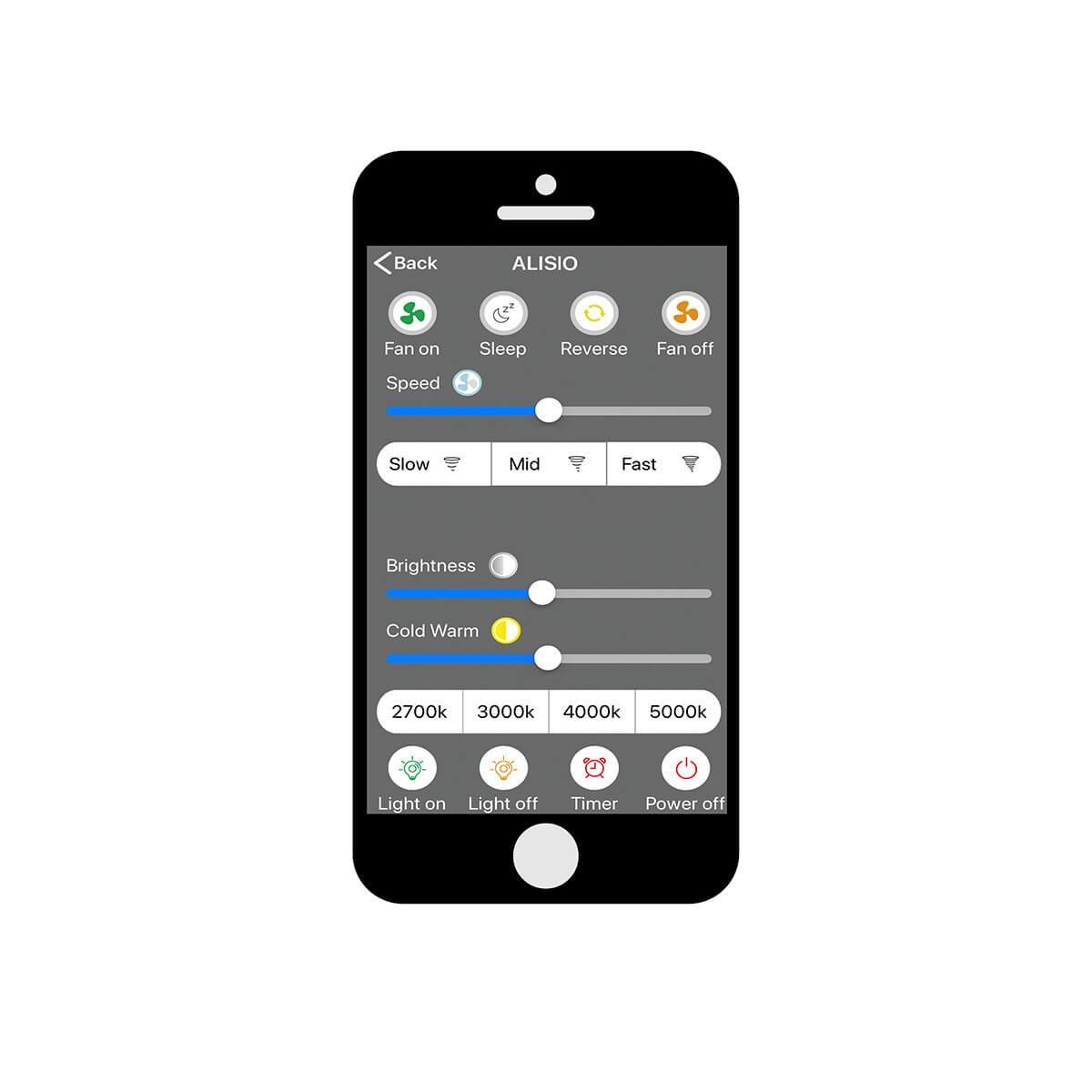 Светодиодная люстра-вентилятор Mantra Alisio 6706