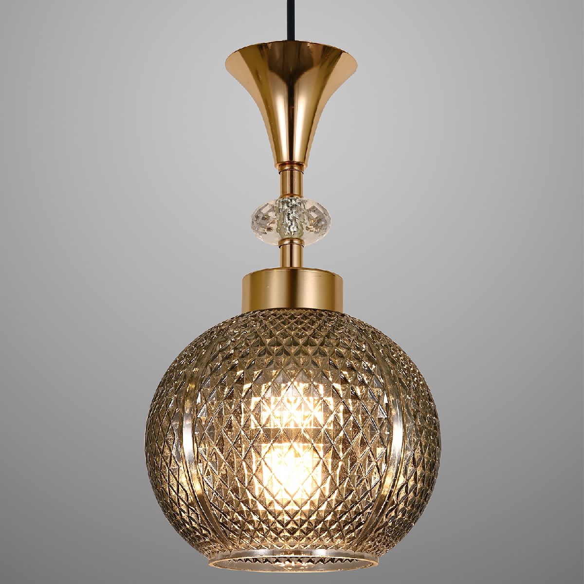 Подвесная люстра Reluce 02001-0.9-05 SMOKE