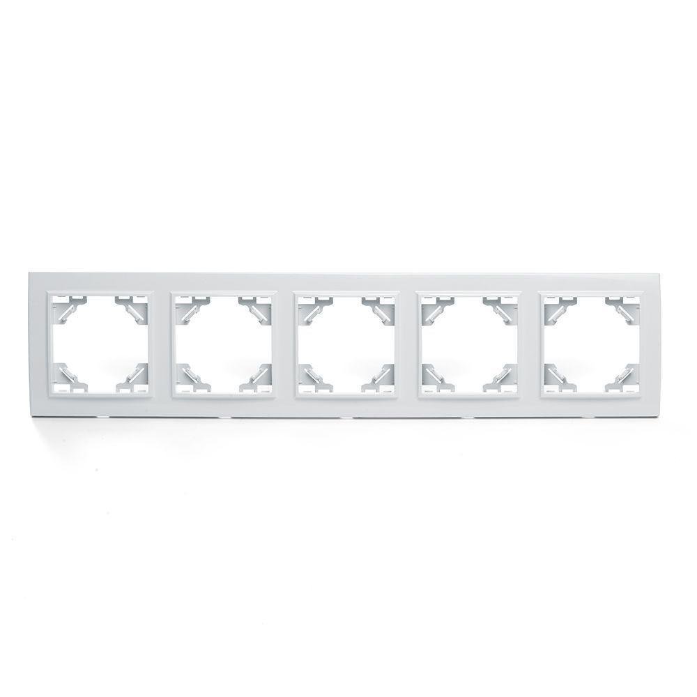 Рамка 5-постовая Stekker Эрна белый PFR00-9005-01 39620
