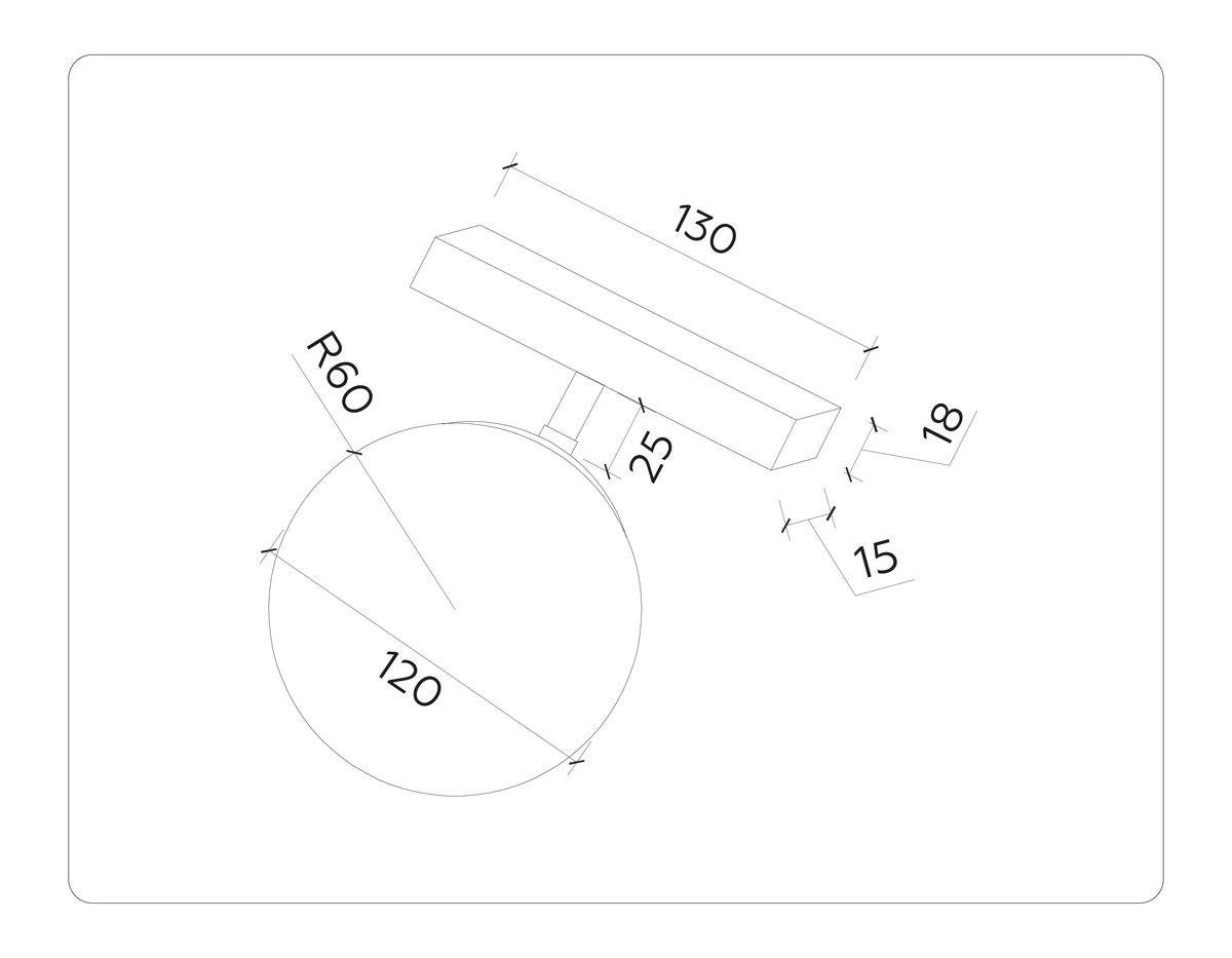 Трековый светодиодный светильник Ambrella light Track System GL3921