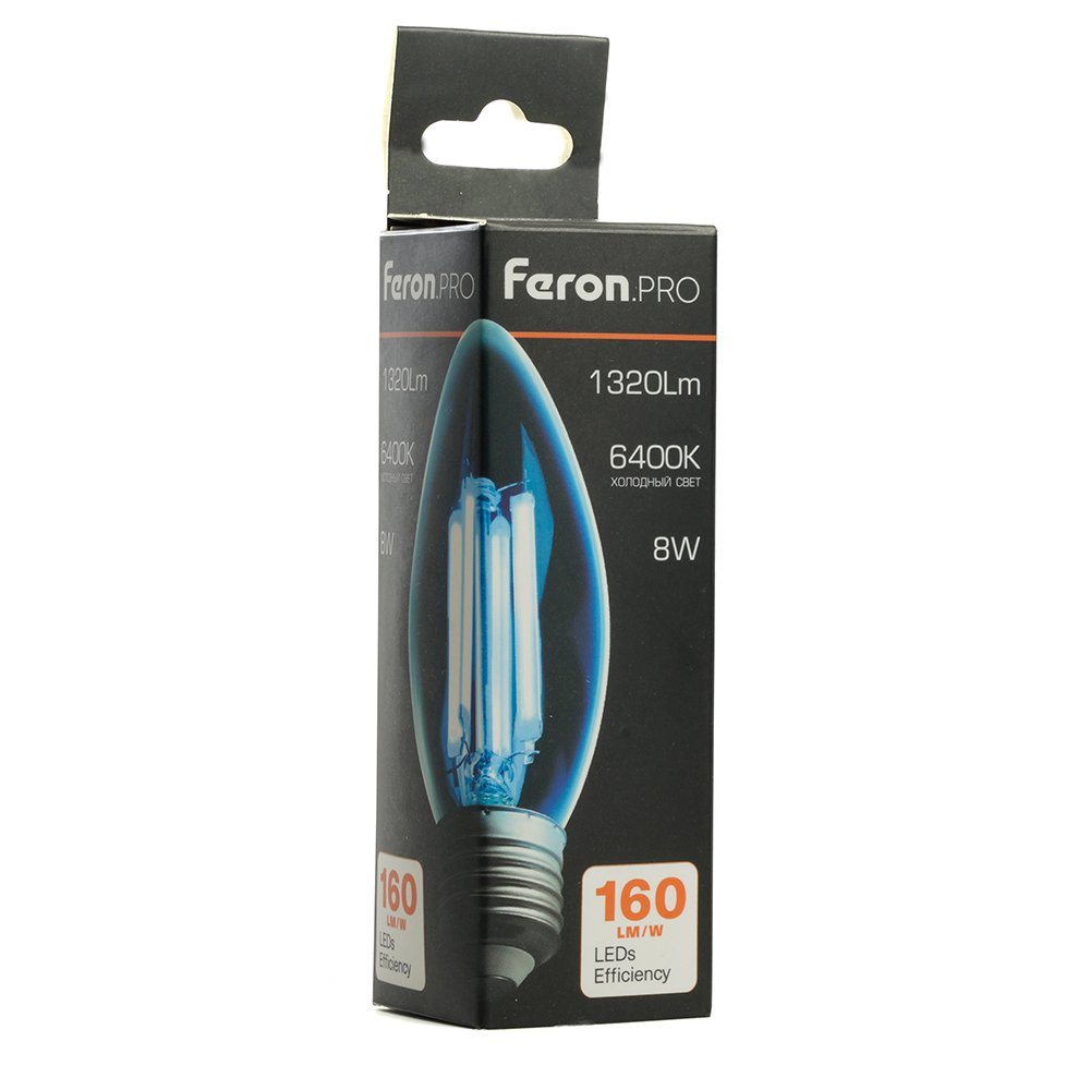 Светодиодная лампа Feron LB-1208 E27 8W 6400K 51243