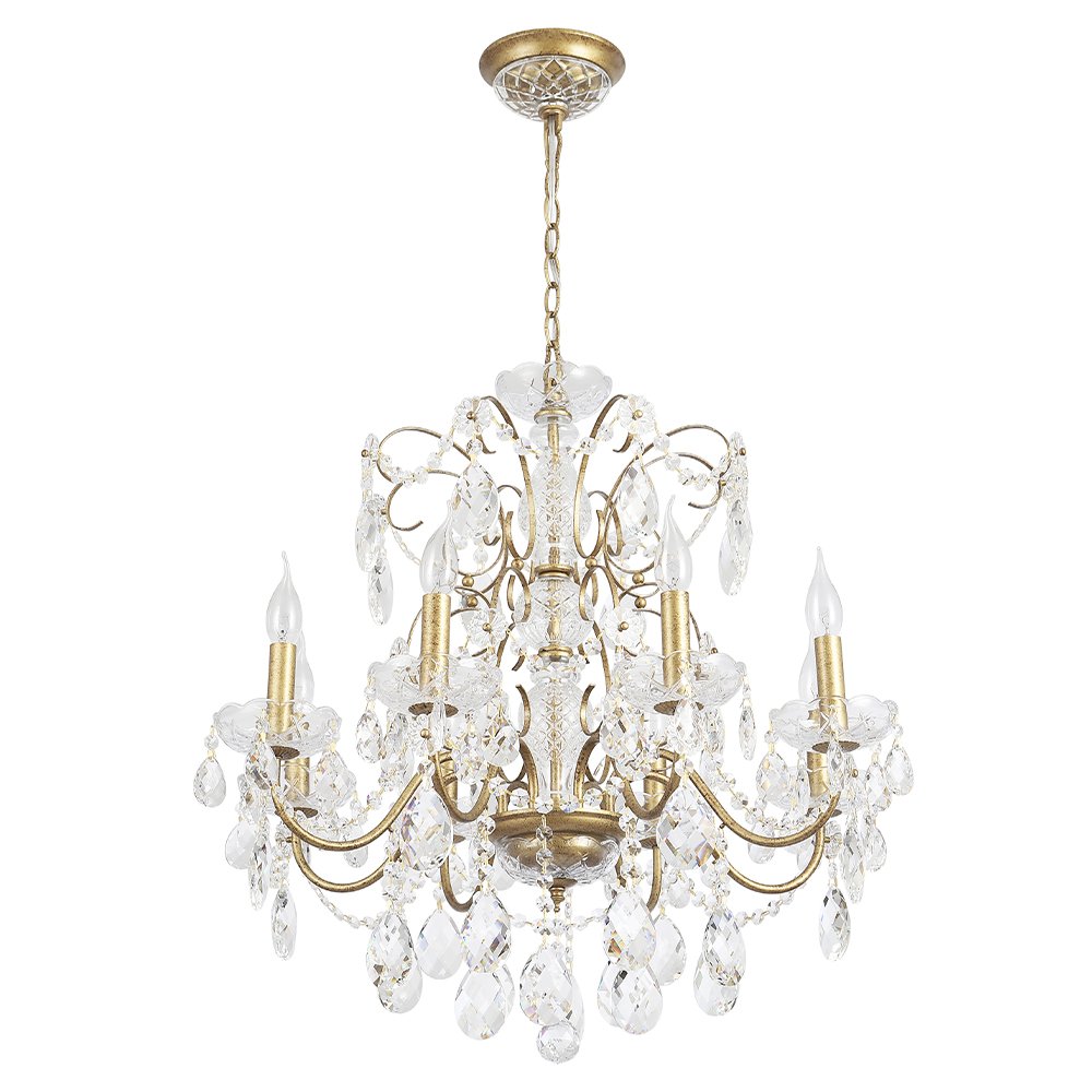 Подвесная люстра Crystal Lux ODELIS SP8 GOLD