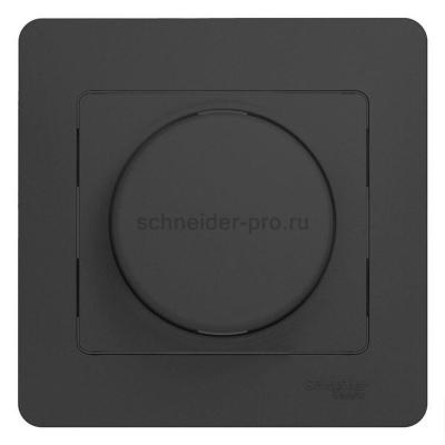 Диммер поворотный Systeme Electric Glossa Антрацит GSL000734