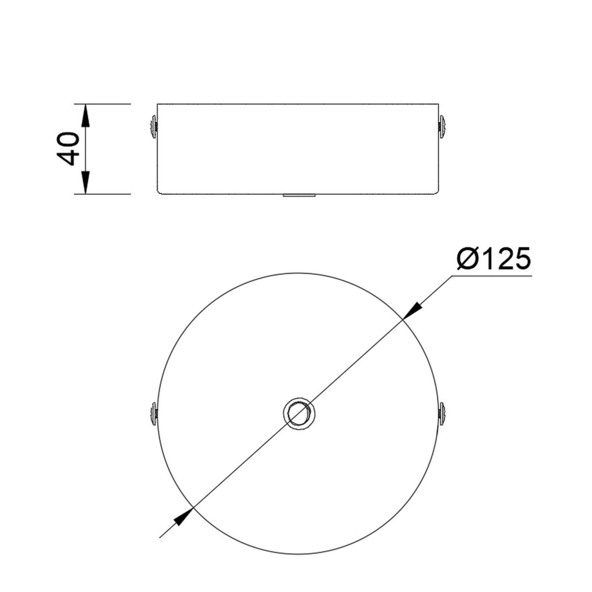 Основание потолочное 1L Mantra Modular Light Florones 9357