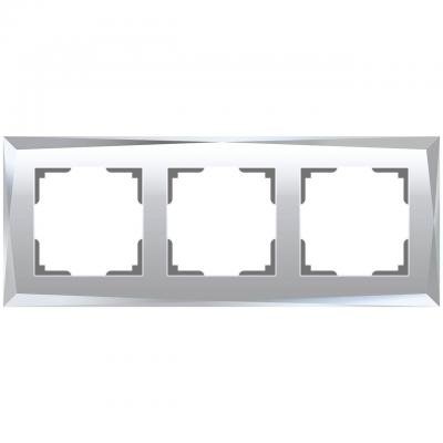 Рамка на 3 поста Werkel Diamant зеркальный W0031220 4690389158834
