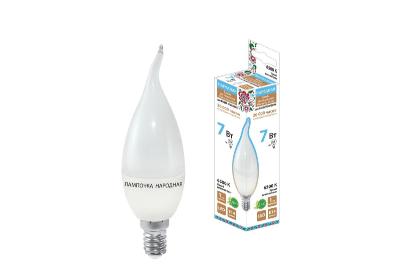 Лампа светодиодная TDM Electric Народная Е14 7W 6500K матовая SQ0340-1545