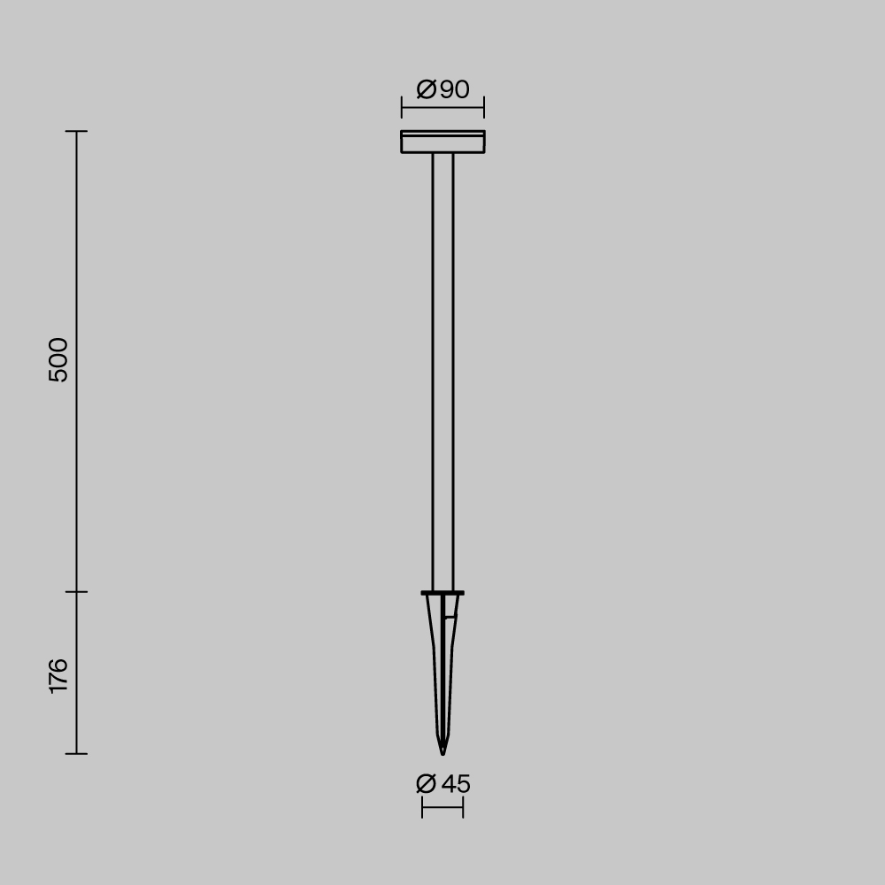 Ландшафтный светильник Maytoni Stake O503FL-L4B3K1