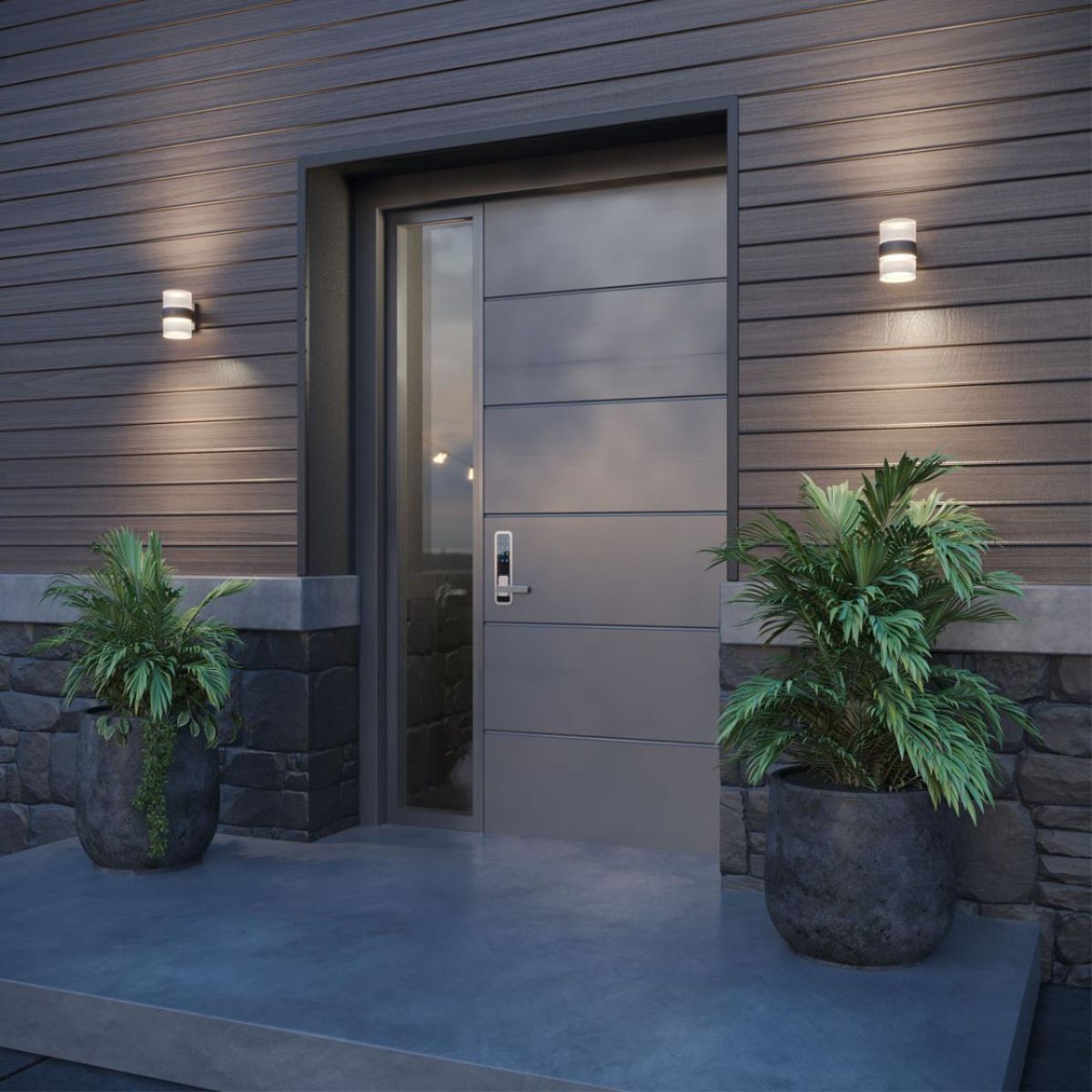 Уличный настенный светильник с переключателем цв. температуры Novotech Street Estima 359718