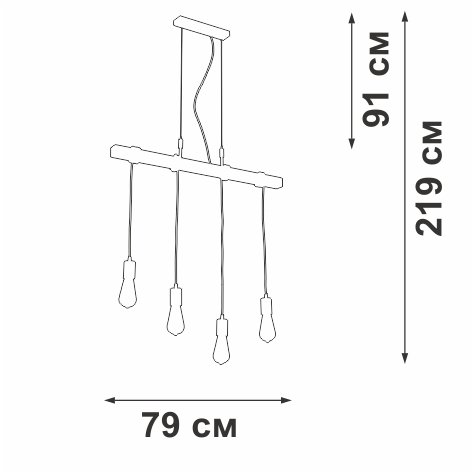 Подвесная люстра Vitaluce V47160-7/4S