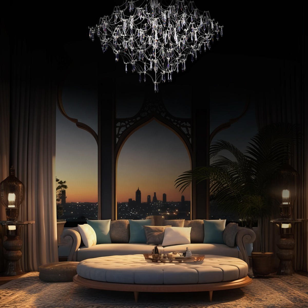 Подвесная люстра Loft IT Mira 10259/1000 Silver Asfour