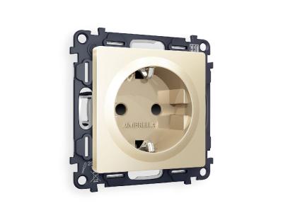 Комплект механизма розетки с/з со шторками Ambrella Volt Alfa MA607010