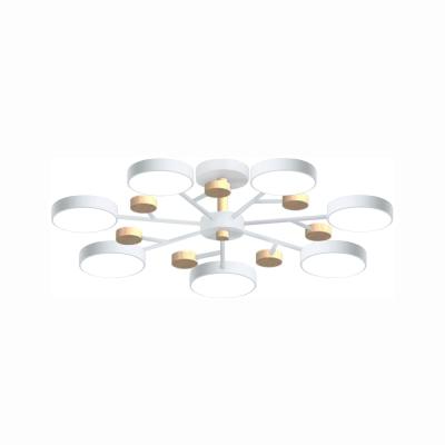 Люстра на штанге LED4U L3205-800 WH