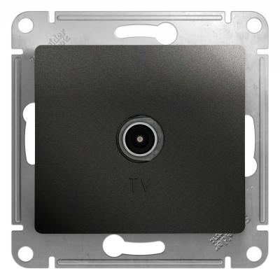 Розетка TV оконечная 1DB Systeme Electric Glossa Антрацит GSL000791