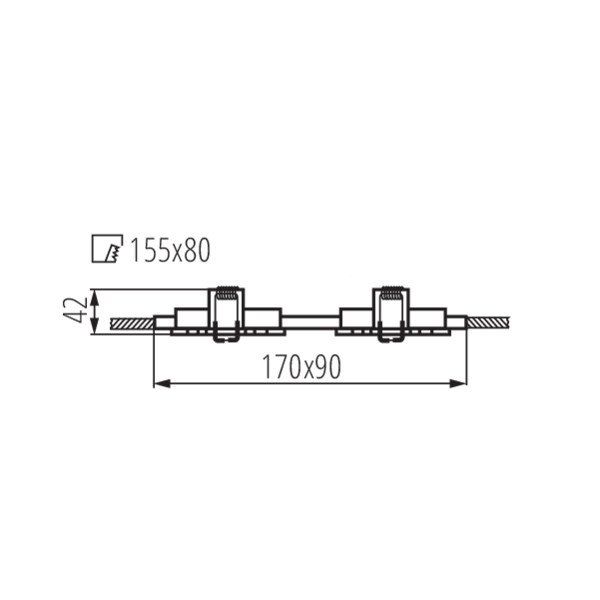 Точечный светильник Kanlux Seidy CT-DTL250-AL 18282