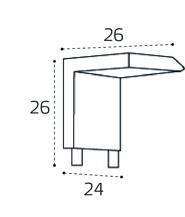 Соединитель вертикальный угловой для магнитного шинопровода Italline IT09-9032 black