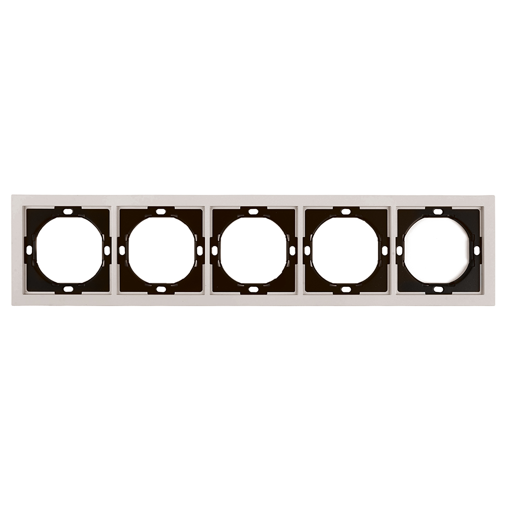 Рамка 5-местная Stekker Мия PFR00-3005-08 пудровый жемчуг 50490