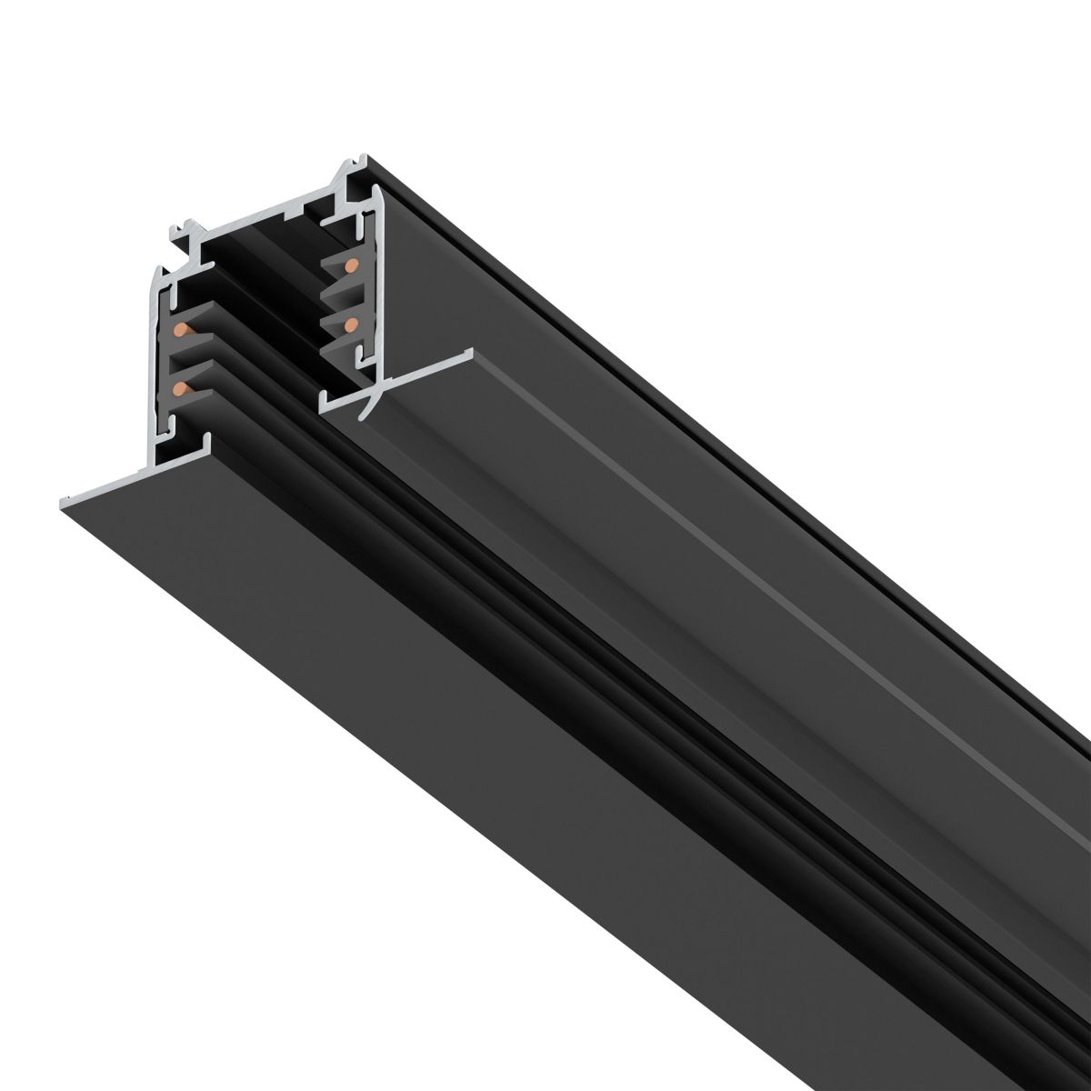 Шинопровод четырехконтактный трехфазный встраиваемый со стыковочными пазами (круглые медные жилы) 2м Lightstar Quattro 503028-R