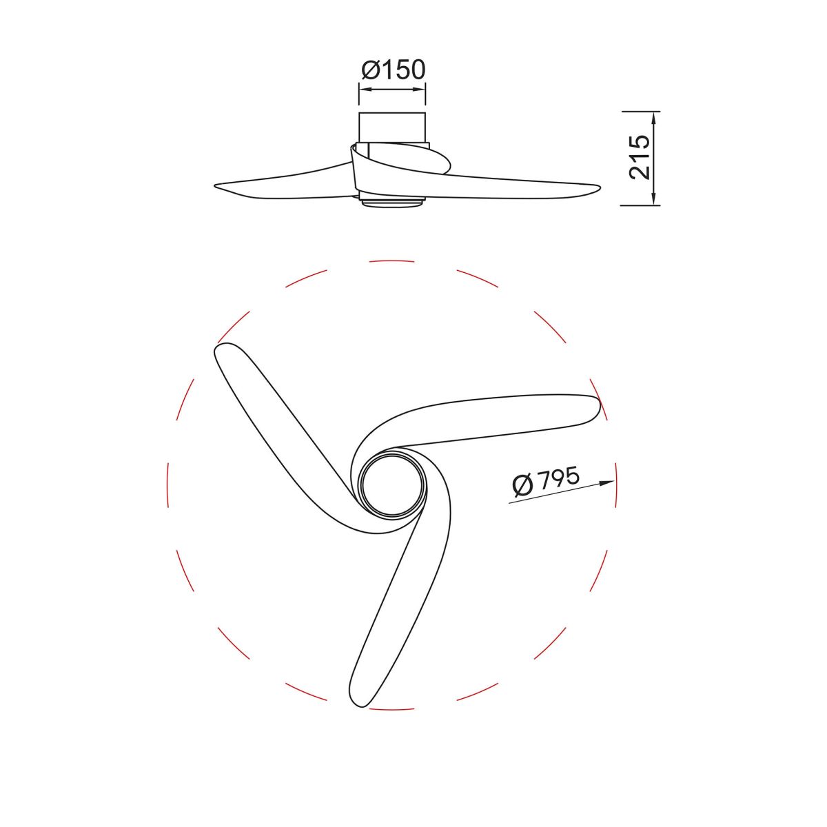 Люстра-вентилятор Mantra Groenland 9065