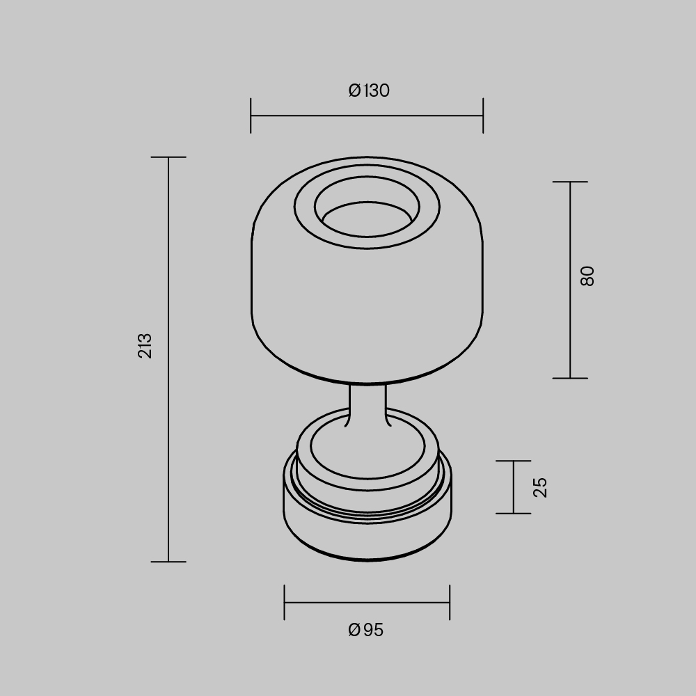 Настольная лампа с аккумулятором Maytoni Spirito MOD286RL-L3B3K