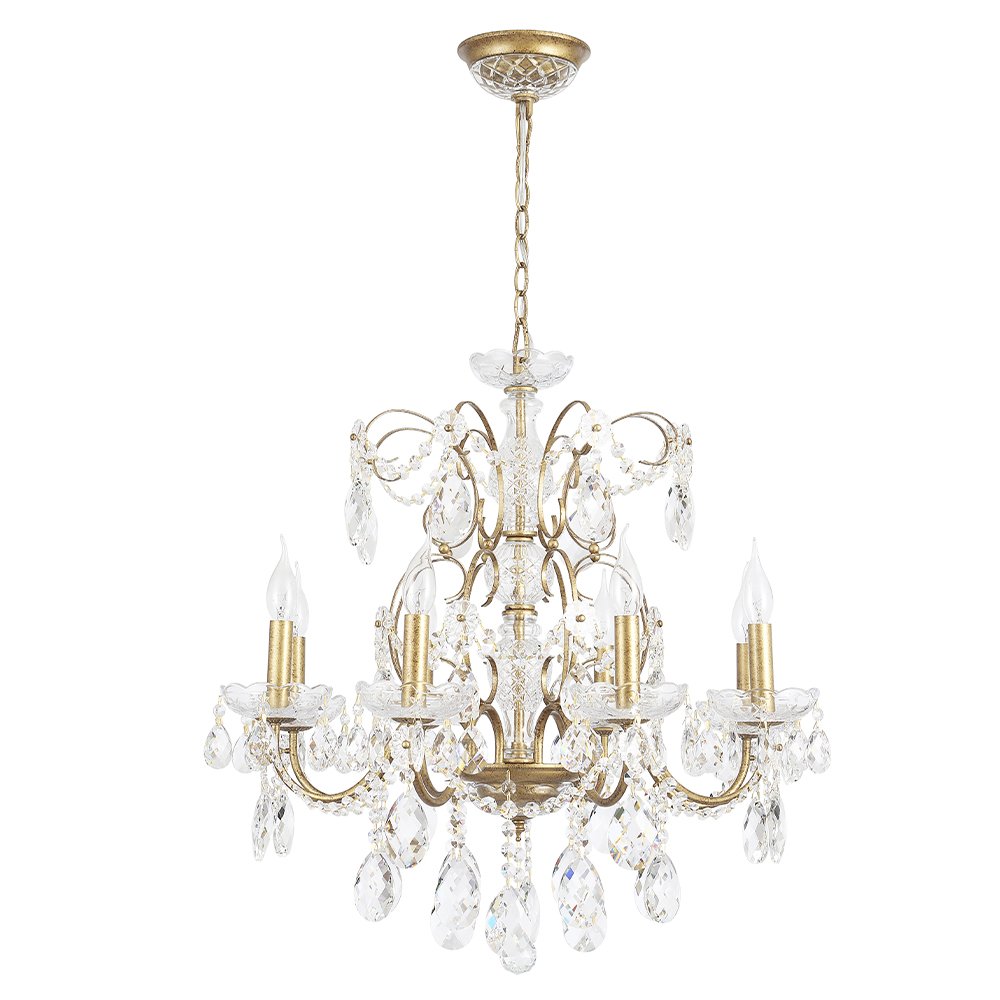 Подвесная люстра Crystal Lux ODELIS SP8 GOLD