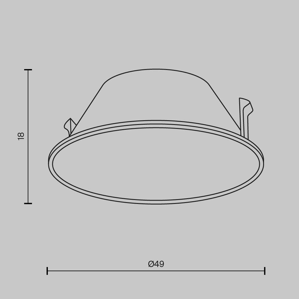 Декоративная рамка-отражатель Maytoni Technical Wise Ring057-7-B