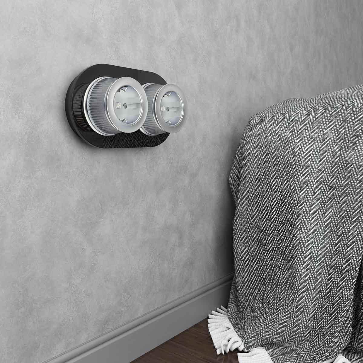 Рамка на 2 поста черная Werkel W0025108 4690389166457