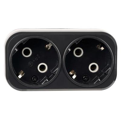 Разветвитель сетевой 2-местный Stekker 250V 16A ABS ADP16-22-20 50680