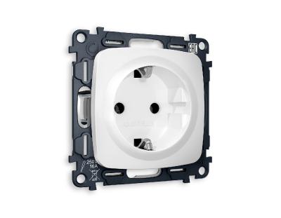 Комплект механизма розетки с/з на винтовых зажимах Ambrella Volt Omega MO126010