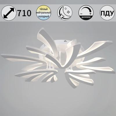 Потолочная люстра Reluce 59090-0.3-6+3 WH