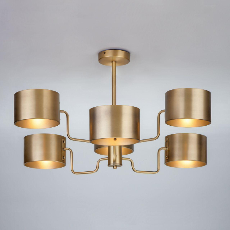 Потолочная люстра Bogates Pallada 293/6 Smart латунь