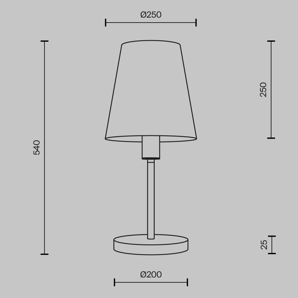 Настольная лампа Maytoni Lira MOD483TL-01BS