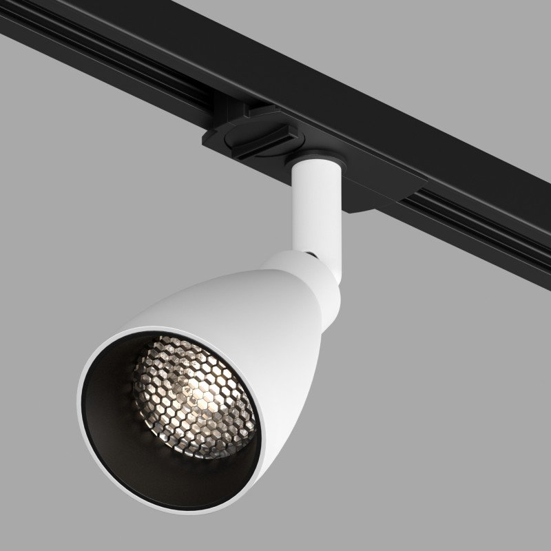 Трековый однофазный светильник Denkirs Bell DK6050-BW+BK