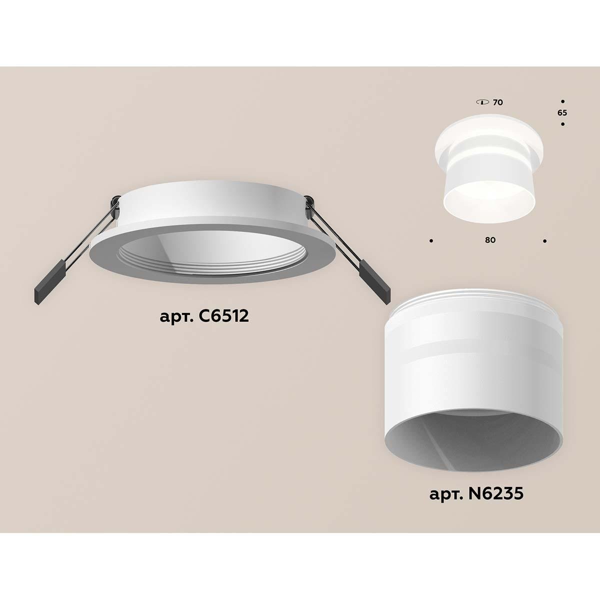 Встраиваемый светильник Ambrella light Techno Spot XC (C6512, N6235) XC6512062