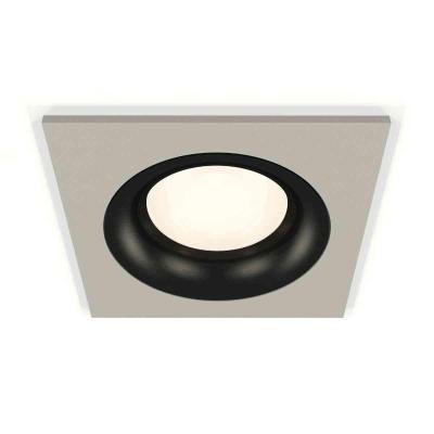 Комплект встраиваемого светильника Ambrella light Techno Spot XC7633002 SGR/PBK серый песок/черный полированный (C7633, N7011)