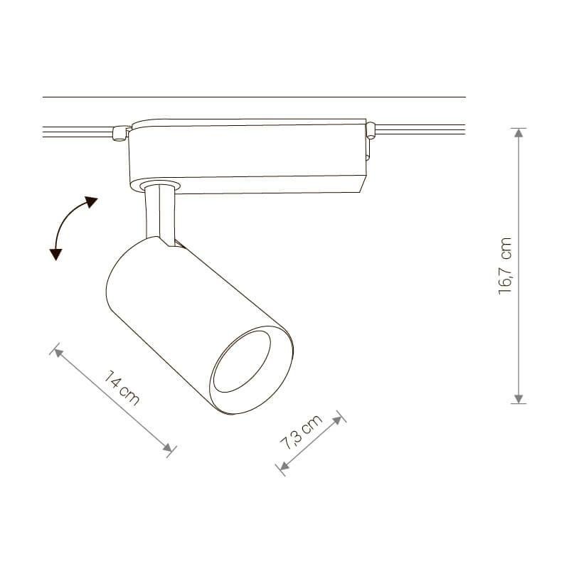 Трековый светодиодный светильник Nowodvorski Profile Iris 9008