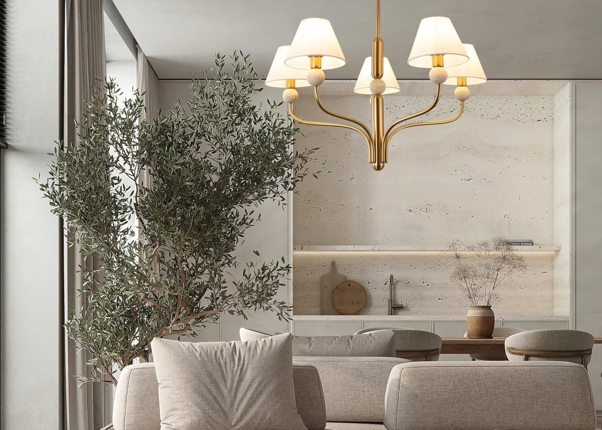 Люстра на штанге Freya Aurelia FR2058PL-05BS