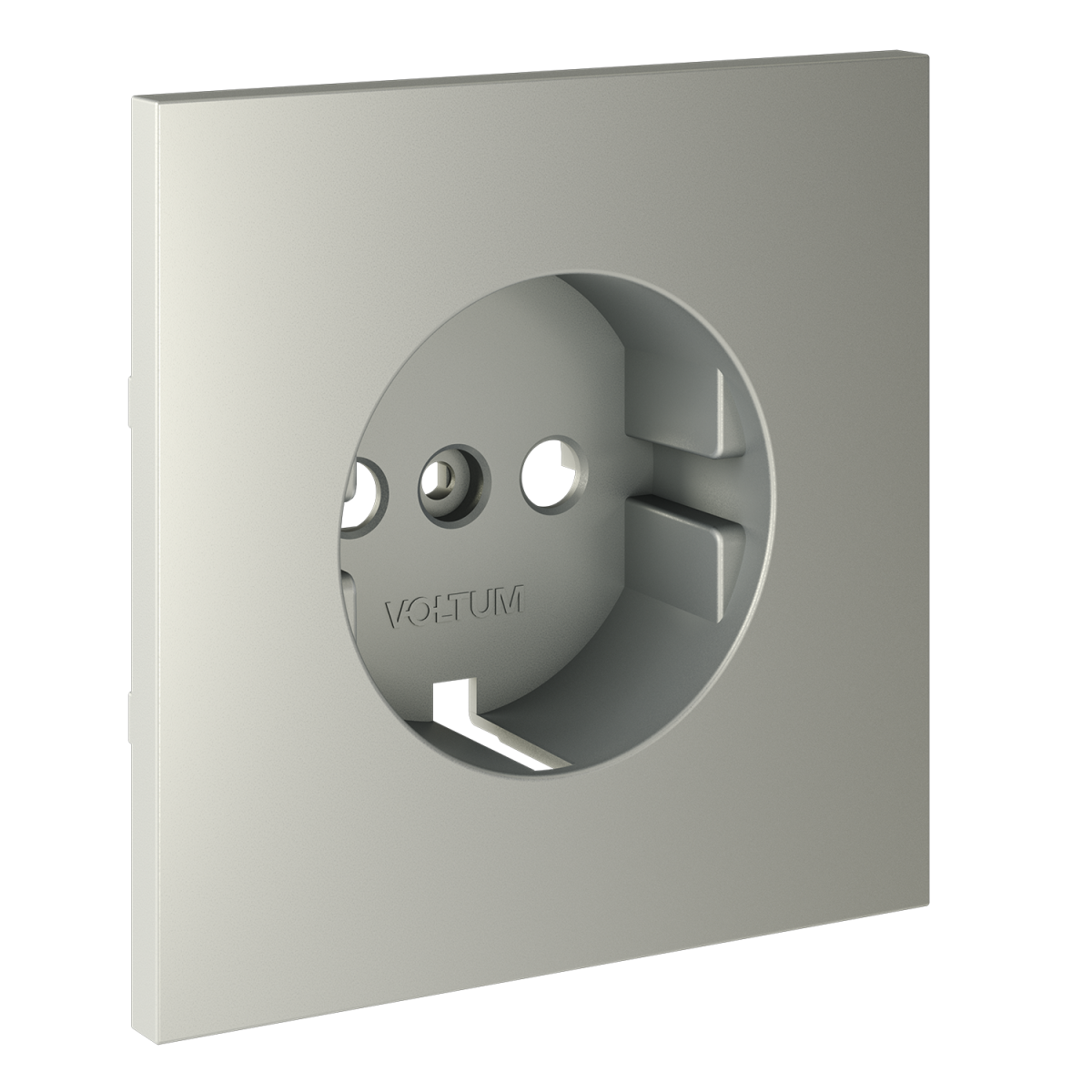 Накладка для розетки с заземлением Voltum S70 (сталь) VLS000605