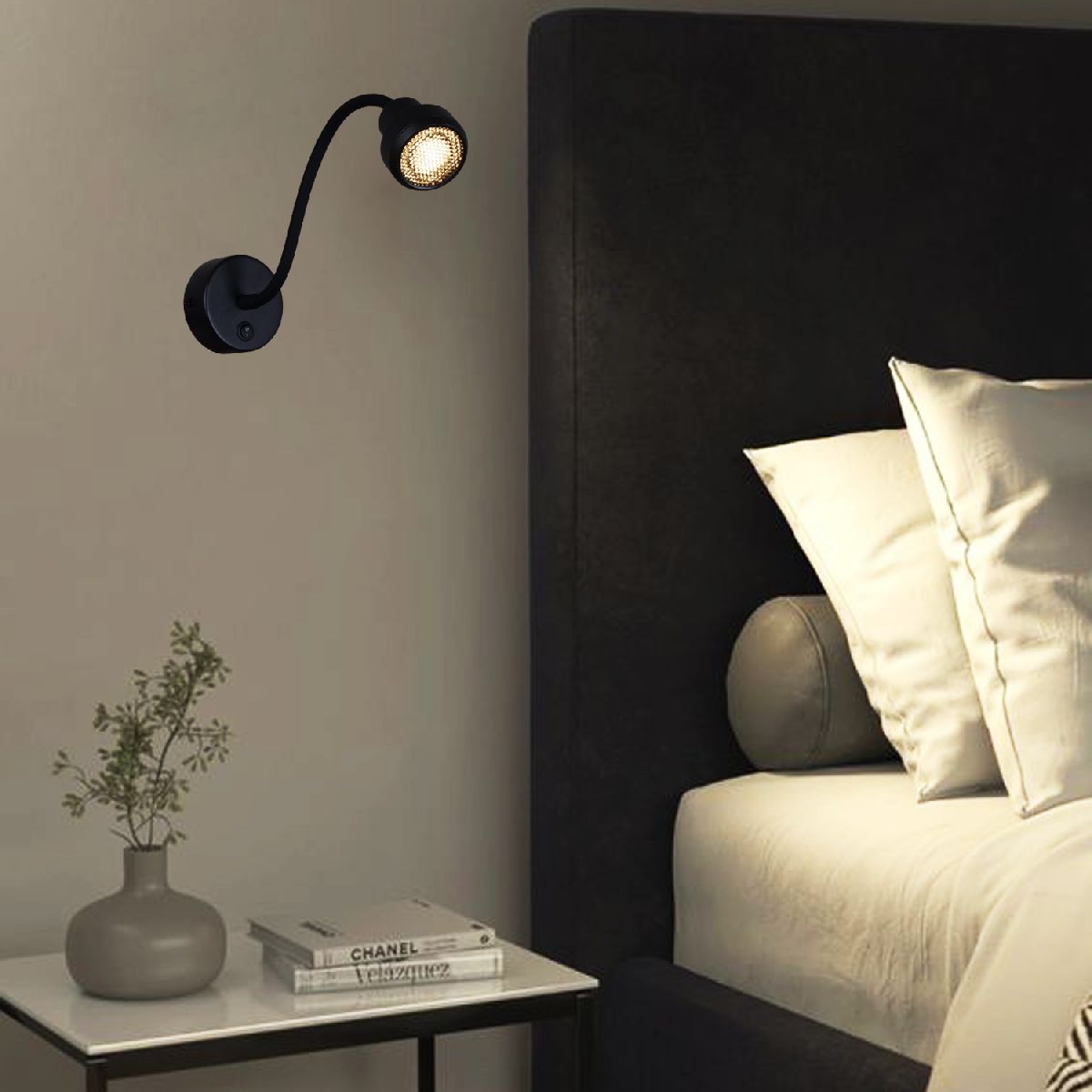 Гибкое бра Reluce 86203-9.2-001MN LED5W BK