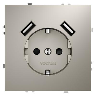 Розетка с USB, А+А Voltum S70 VLS040403